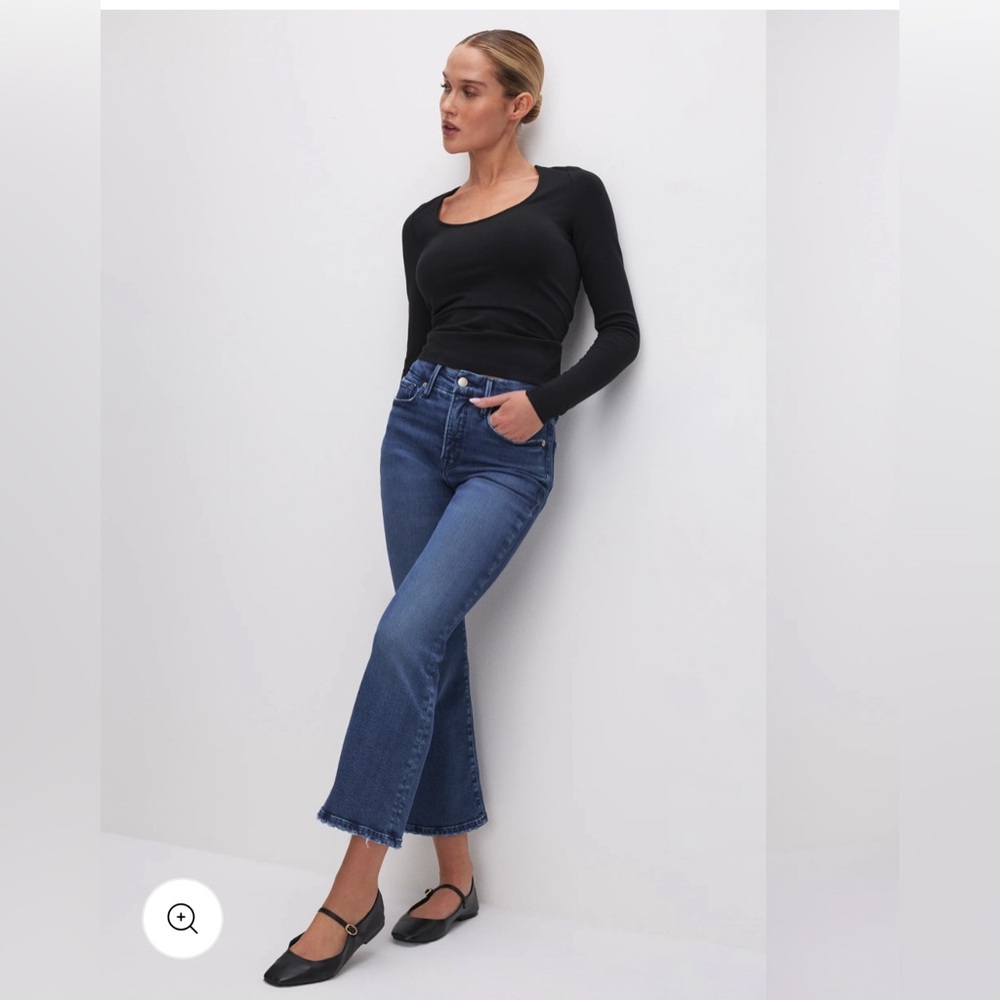 Good American Dark Blue Ankle Jeans